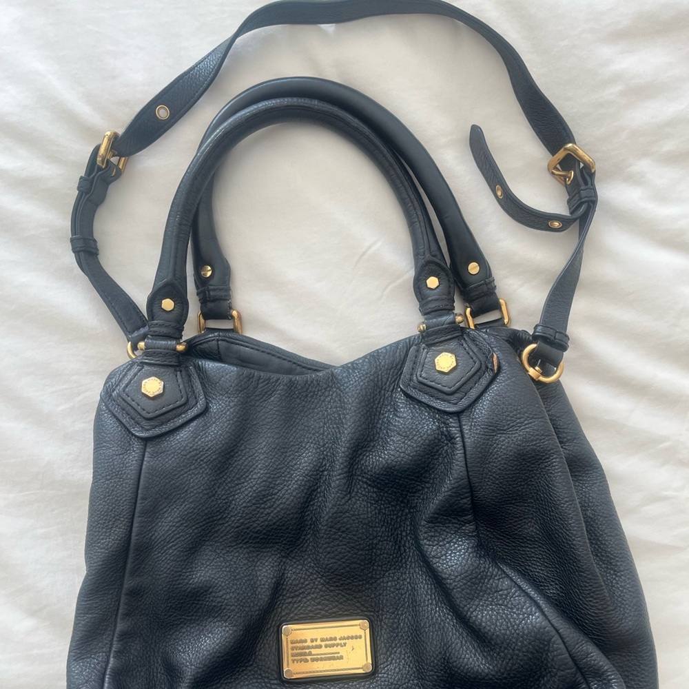 Vintage Marc Jacobs Purse Black Pebbled Leather